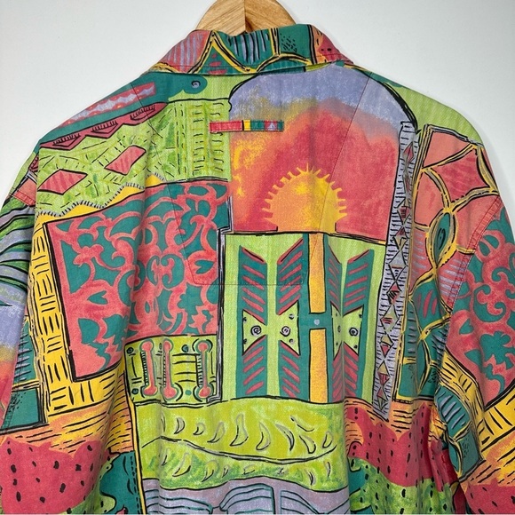 The Territory Ahead Vintage Retro 90’s Short Sleeve Button Down Shirt Large - Picture 7 of 7